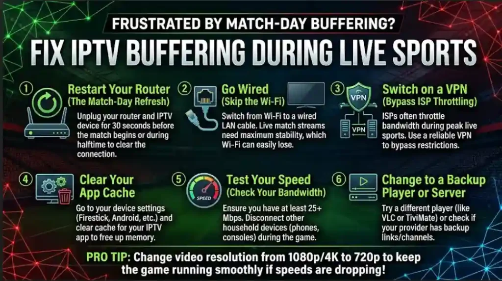 how to fix iptv buffering settings